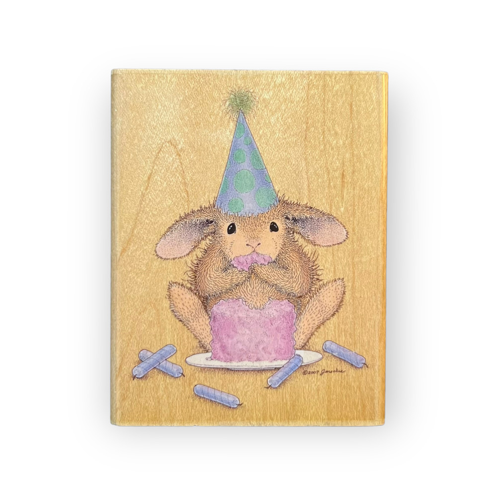 Stampabilities It’s My Party Featuring Itty Bit wood & rubber stamp HMJR1059